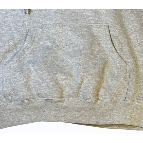 Indep.‎ Trading Co "Public" Gray Hoodie Embroidered Design Kangaroo Pocket Med - Picture 4 of 11